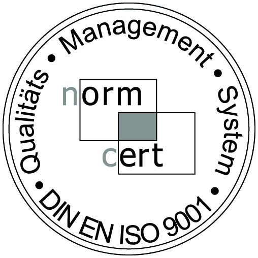 Siegel DIN EN ISO 9001 – Qualitätsmanagementsystem